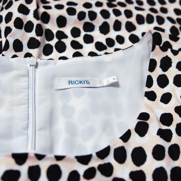Ricki's Dot Print Fit and Flare Dress - Picture 4 of 6